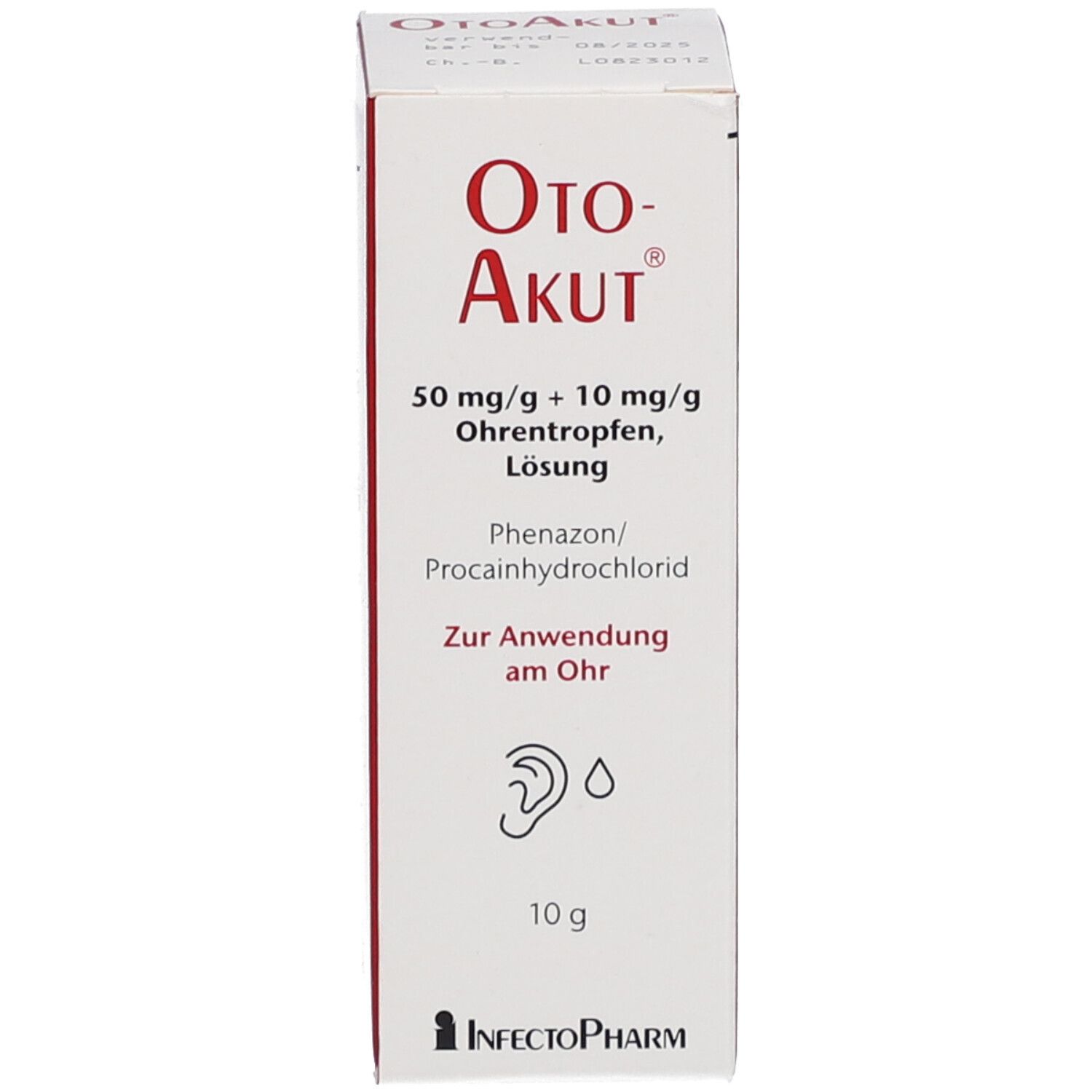 OtoAkut 50 mg/g + 10 mg/g Ohrentropfen