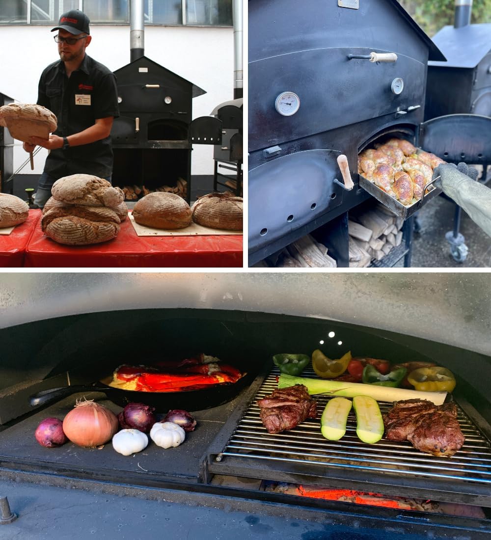 Ramster Holzbackofen Pizzaofen Flammkuchenofen 60x80 + VOLLAUSSTATTUNG + ZUBEHÖR