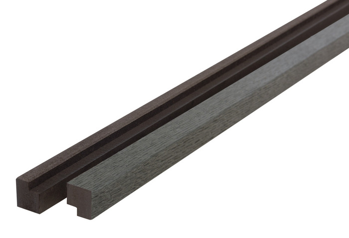Afslutningsliste til akustikpanel black oak 2-pk.