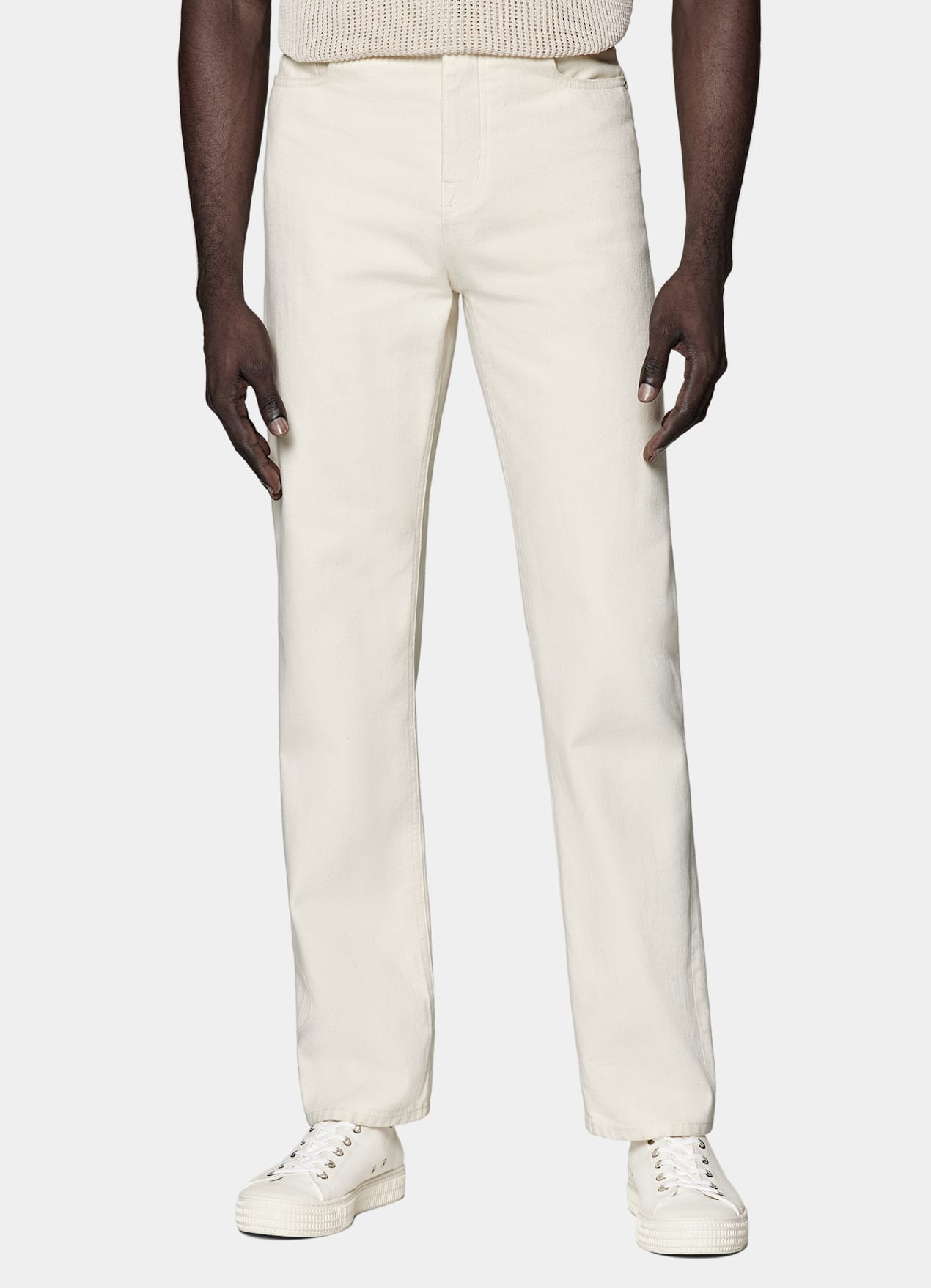Jean Straight Leg blanc cassé