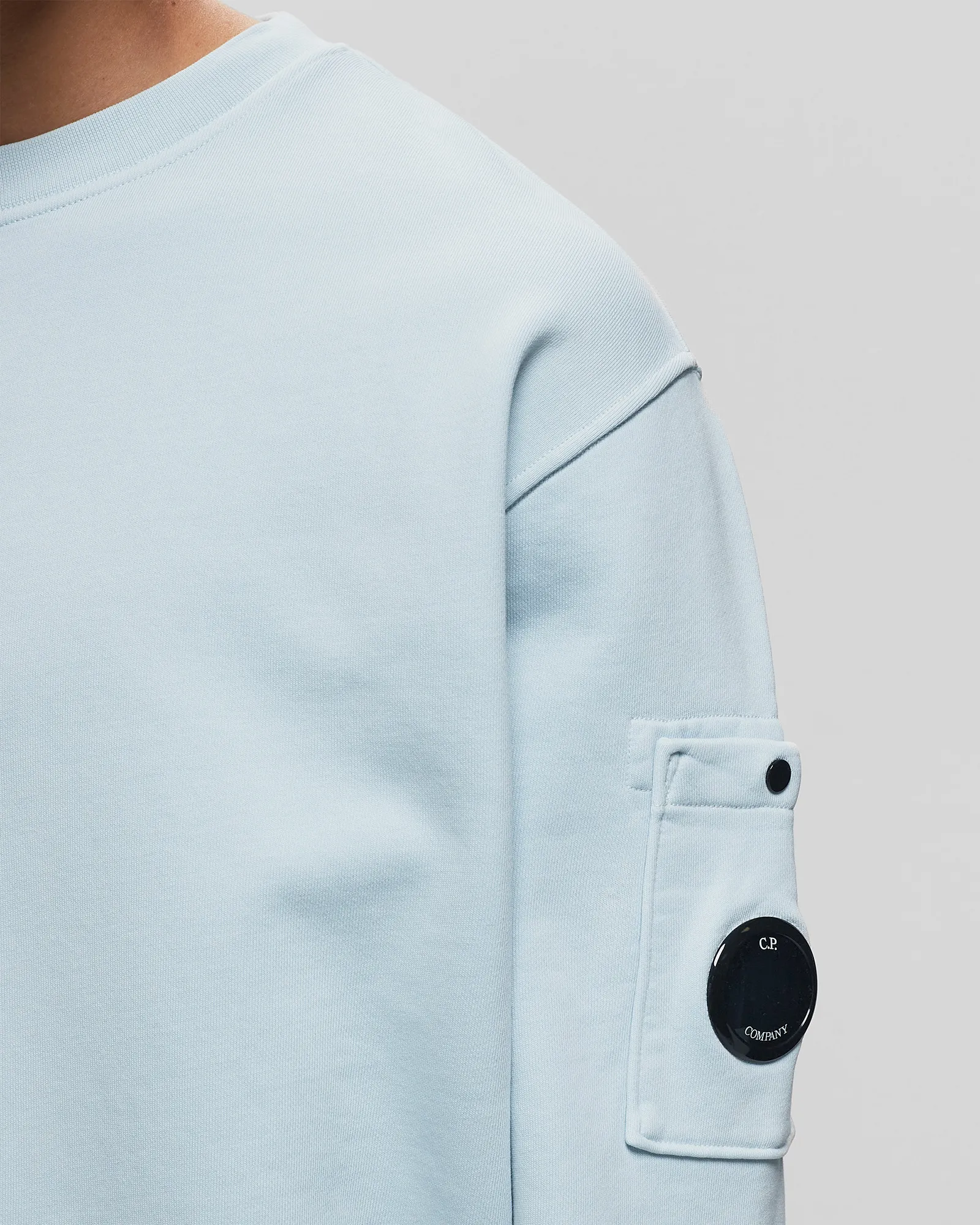 C.P. Company COTTON DIAGONAL FLEECE SWEATSHIRTS - CREWNECK