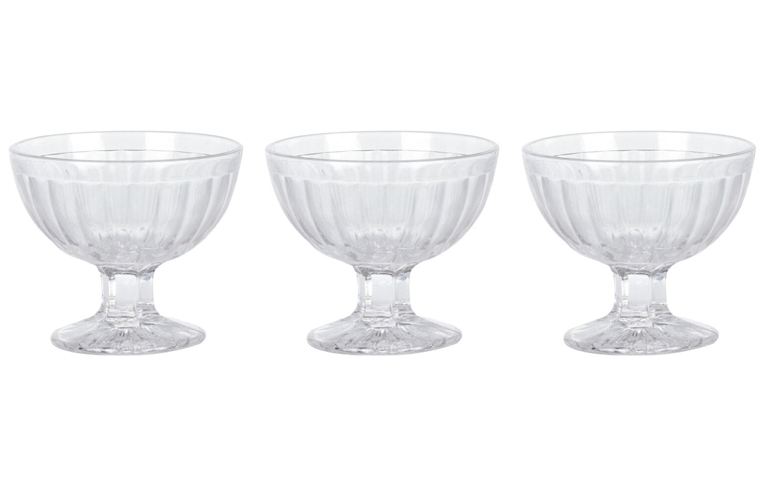 Dessert-Schale 3 Stück, TransparentSchalen-Set