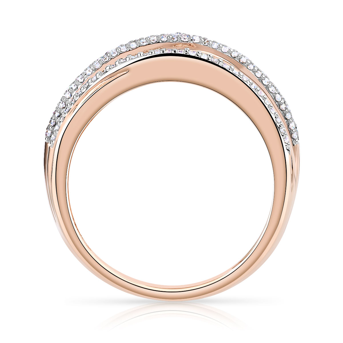 Bague 2 ors 750 diamant