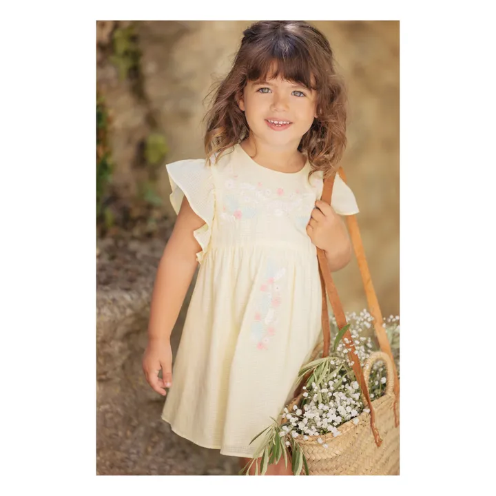 Tartine et Chocolat Robe Jardin Tropical | Jaune