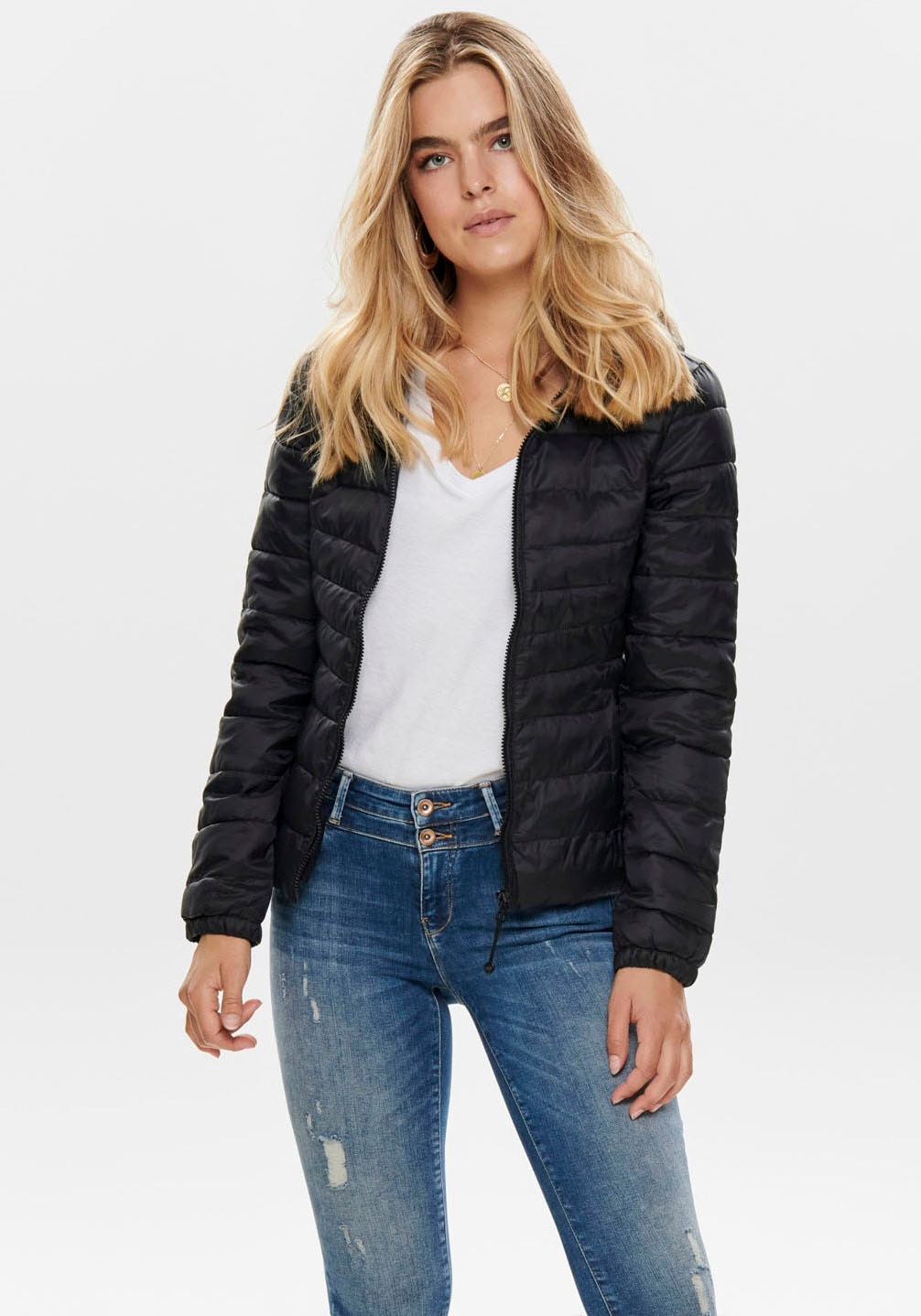 ONLY Steppjacke »ONLTAHOE HOOD JACKET OTW NOOS« mit Kapuze