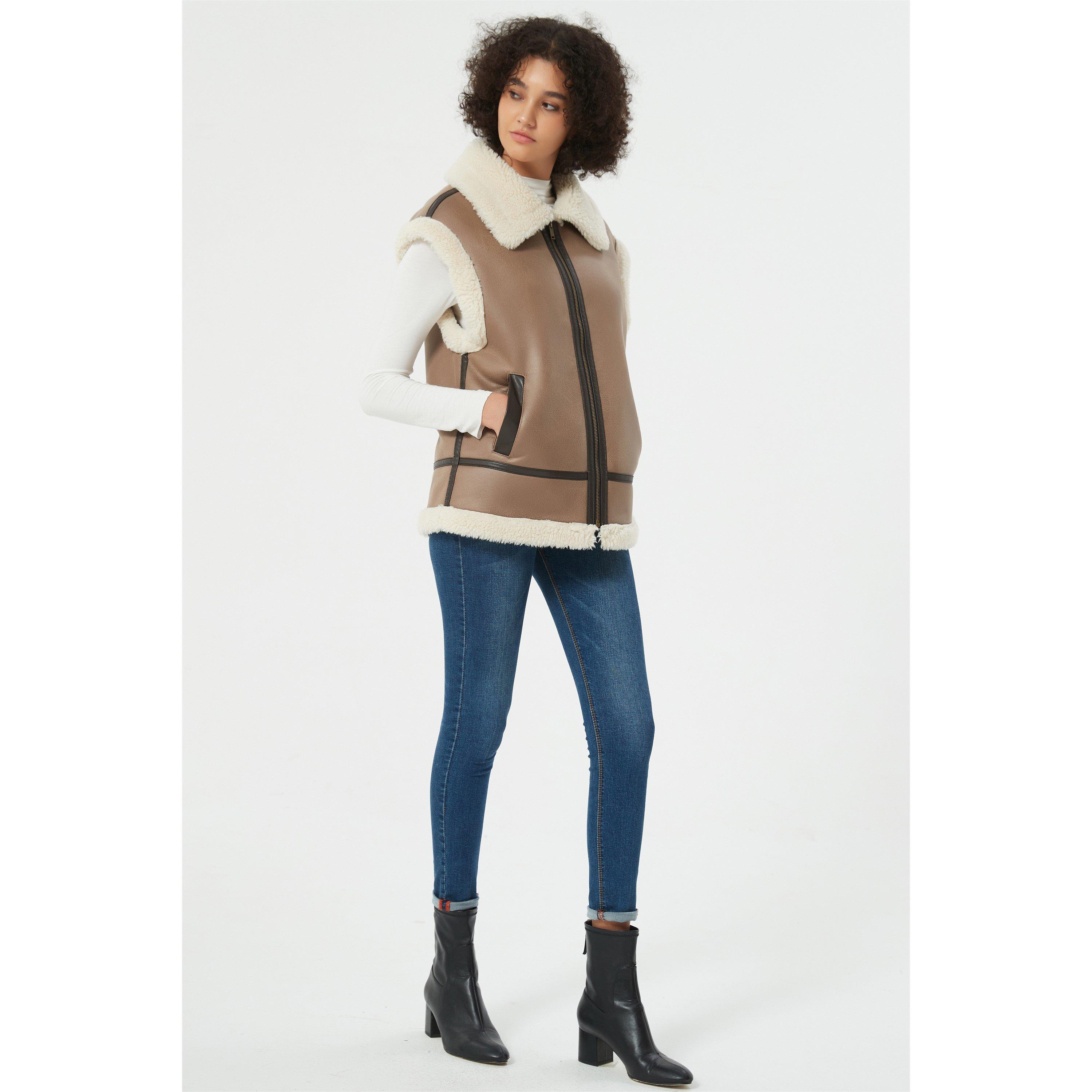 Be You B Suedette Aviator Gillet
