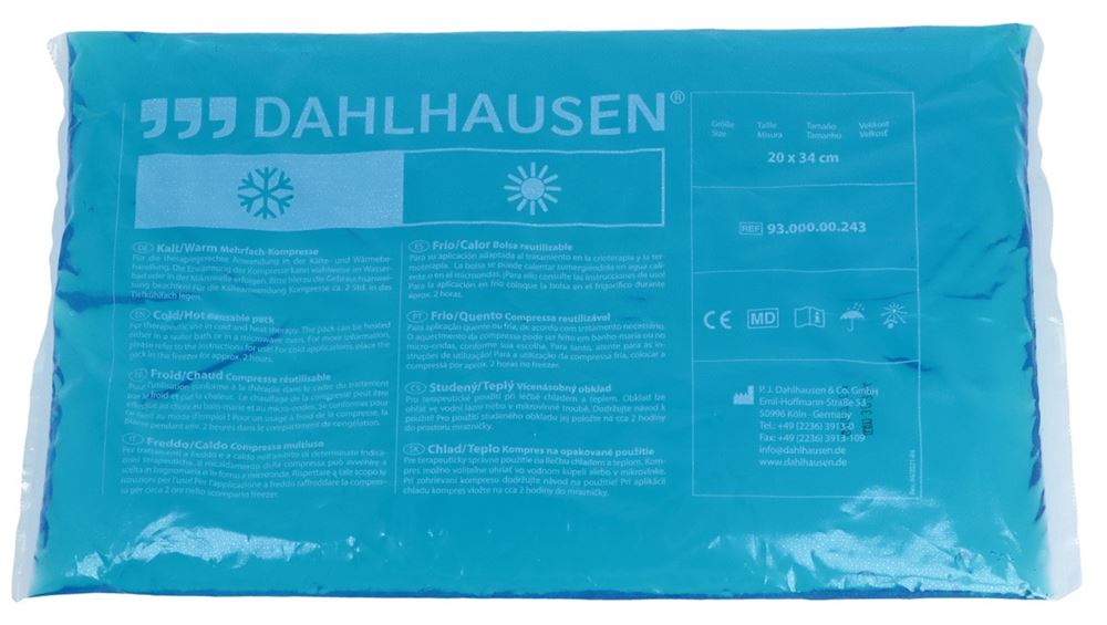 Dahlhausen Kalt-/Warm-Kompresse<br>10 Stück, 20x34cm, Therapie