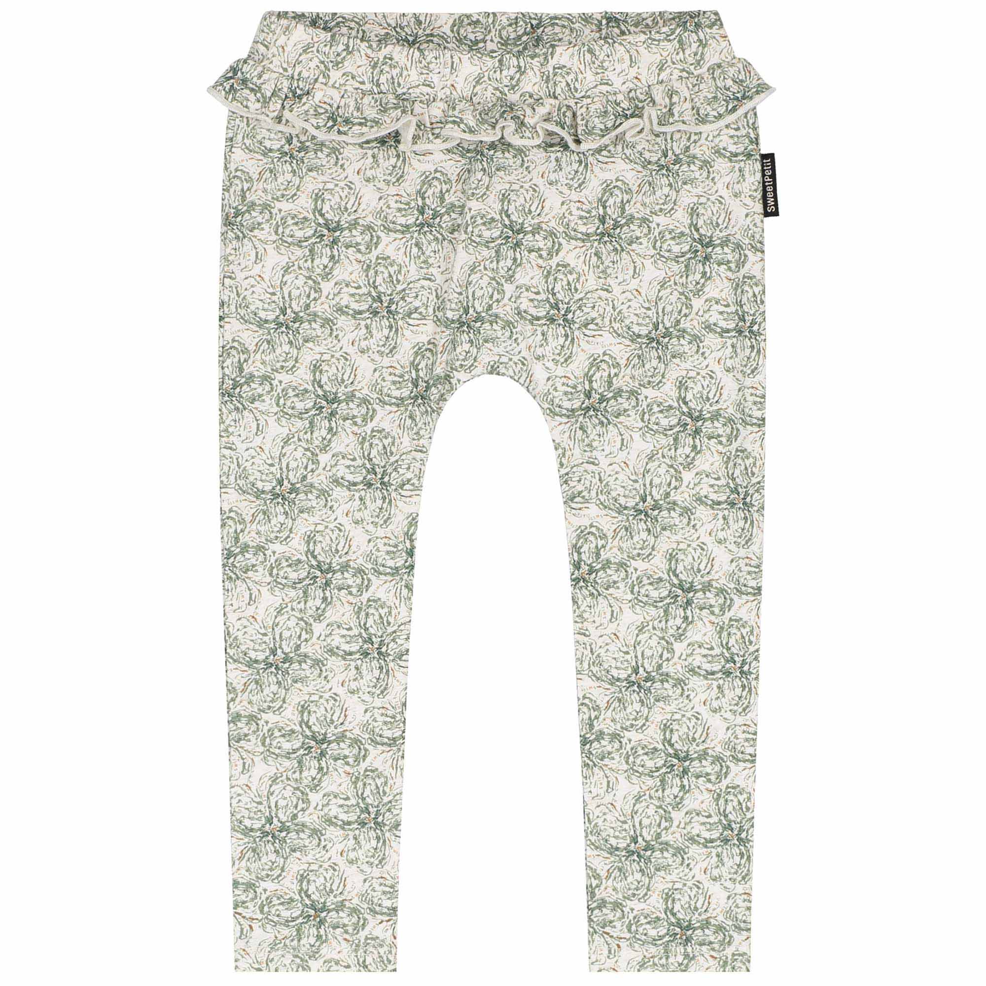 Sweet Petit baby legging Mila  all over print beige