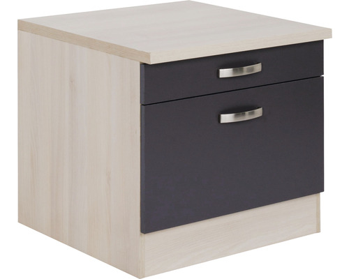 Optifit wasmachinekast Porto220 BxDxH 60x60x56,8 cm antraciet mat gedemonteerd