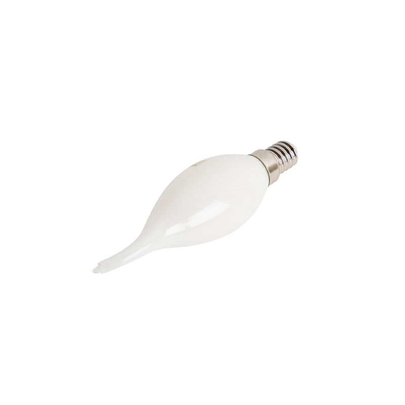 E14 dimbare LED filament lamp tipkaars opaal 3W 250 lm 2350K