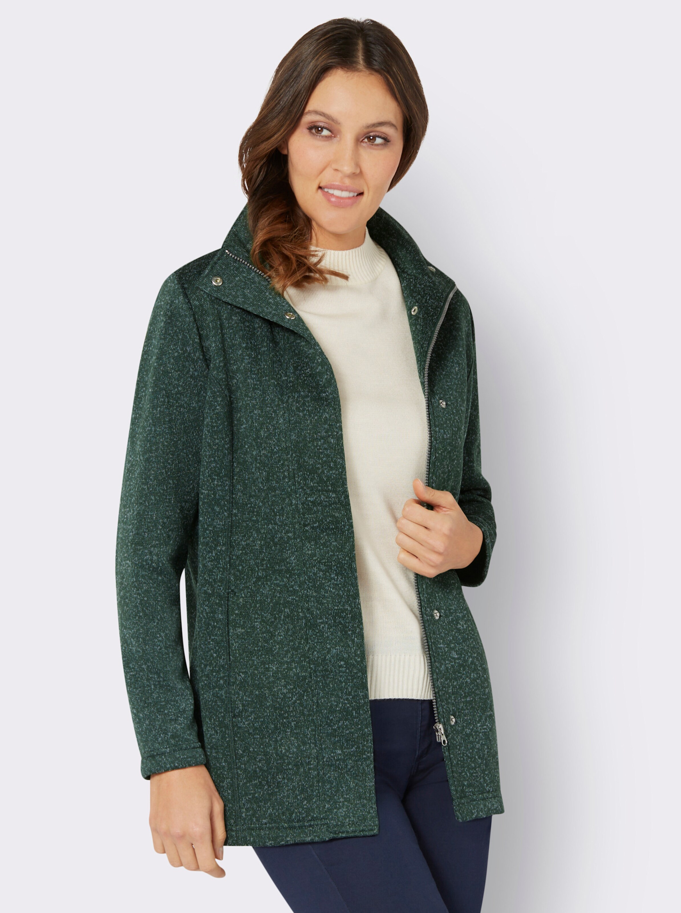 Strickfleecejacke