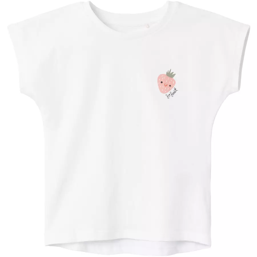 name it T-Shirt Nmfvarutti Bright White
