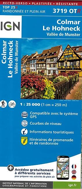 IGN - TOP25R 3719OTR COLMAR LE HOHNECK 1 25 000
