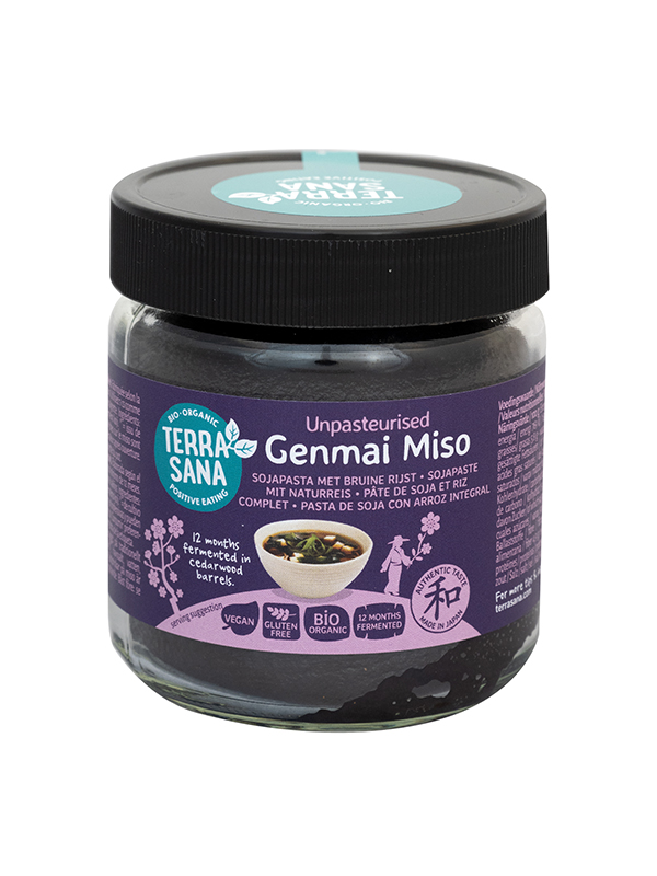 Terrasana Genmai Miso Ongepasteuriseerd Glas Bio (350 gr)