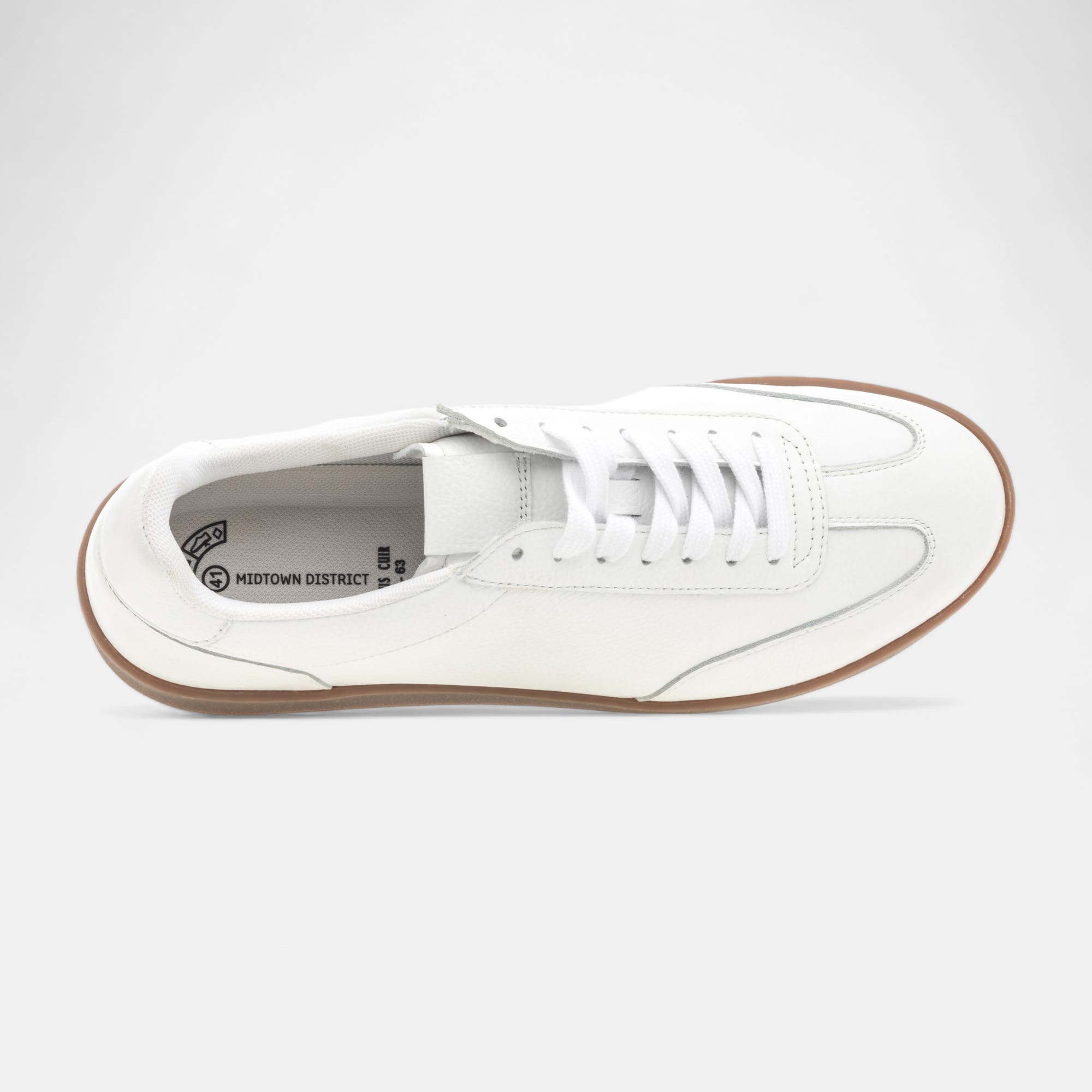 Baskets basses Homme en cuir blanc