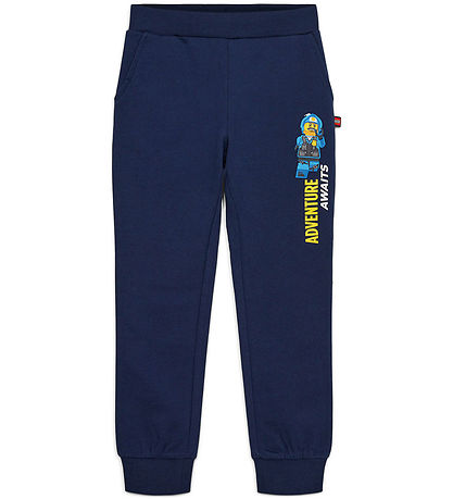 LEGO? City Sweatpants - LWPhilo 104 - Dark Navy m. Print