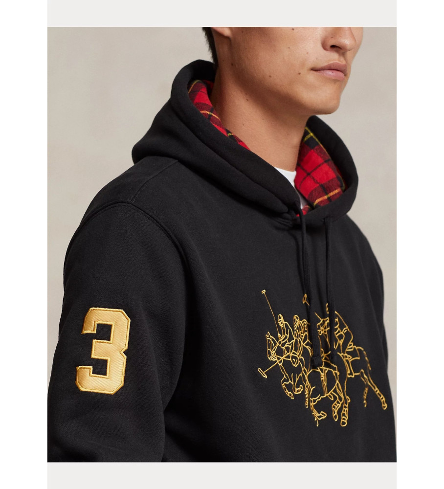 Moletom com capuz Ralph Lauren Ano Novo Lunar, Preto