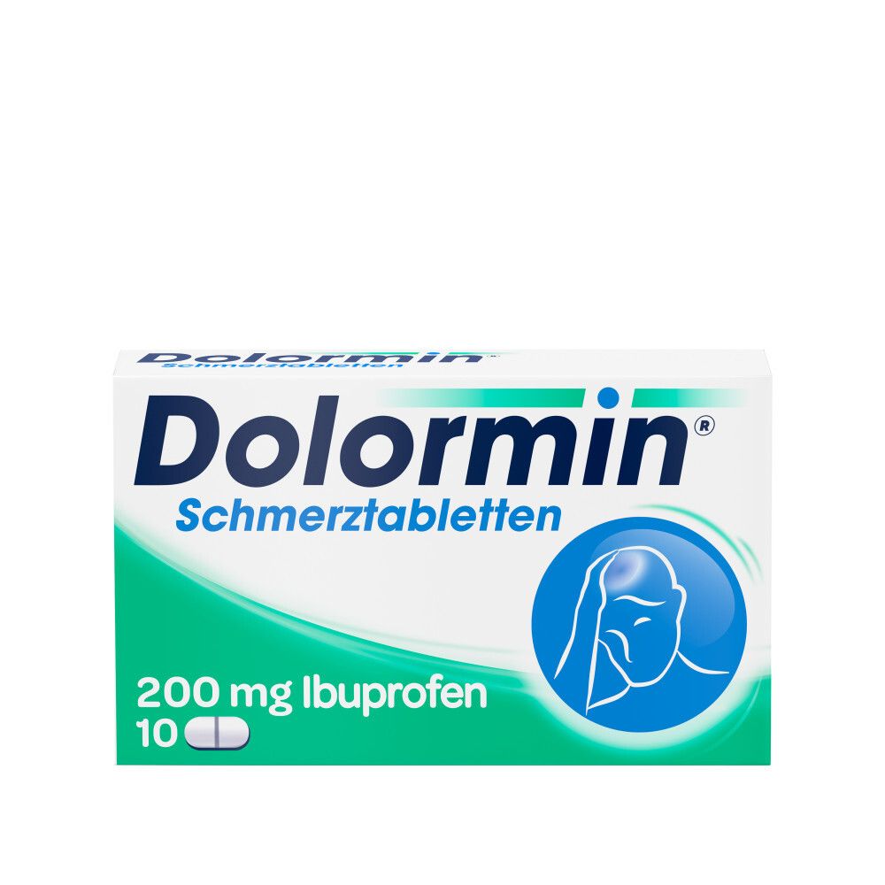 Dolormin Schmerztabletten mit 200 mg Ibuprofen bei Schmerzen und Fieber