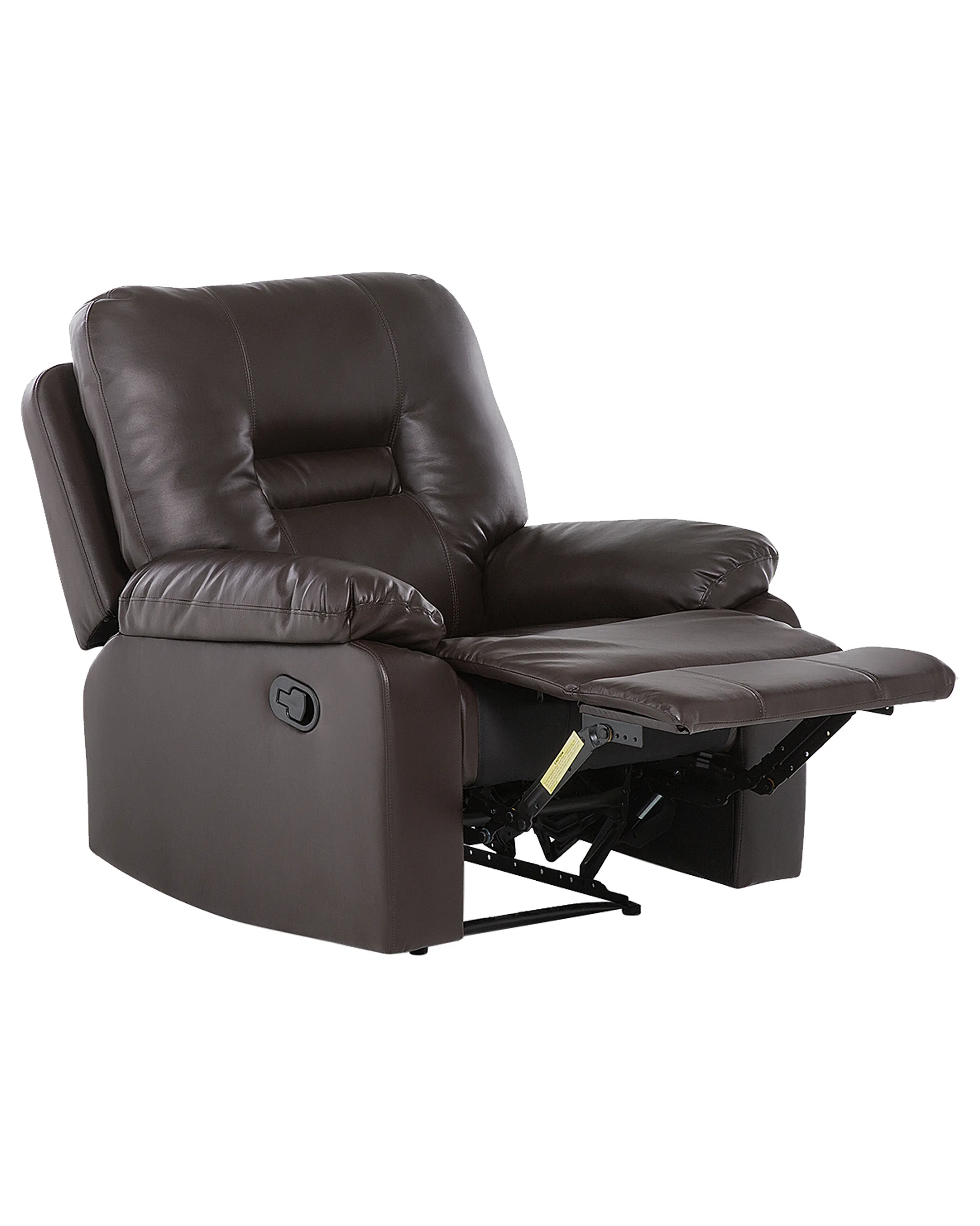 Relaxfauteuil BERGEN inclusief voetensteun Kunstleer Bruin
