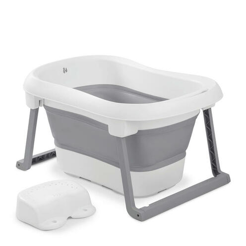 Baignoire compacte Wash N Fold - Blanc/gris - HAUCK