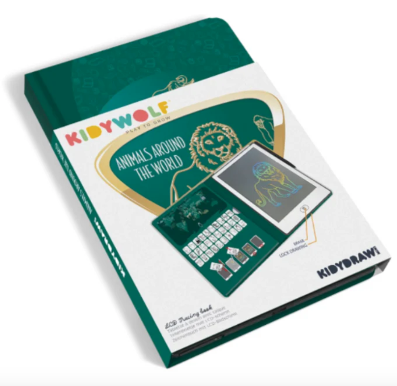 KidyWolf Kidywolf Kidydraw mini Tekenblok Dieren over de hele wereld