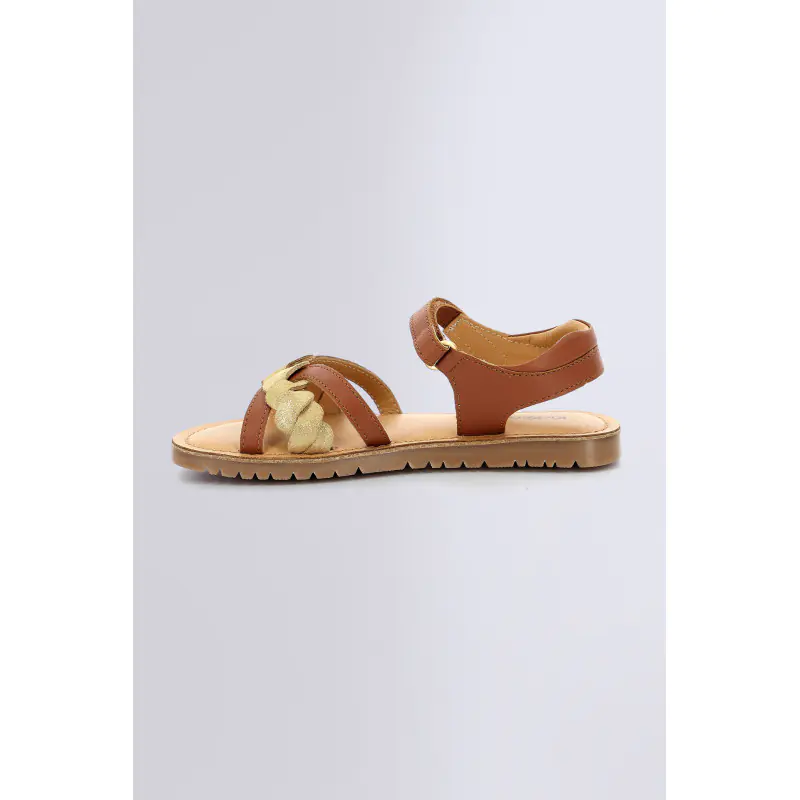 Betty Camel or SANDALES Cuir Fille