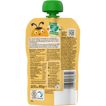Olvarit Knijpfruit Appel Banaan 6+ Maanden 100 g