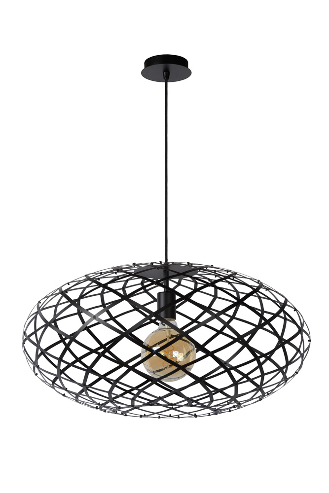 Lucide Wolfram hanglamp 65cm 1x E27 zwart