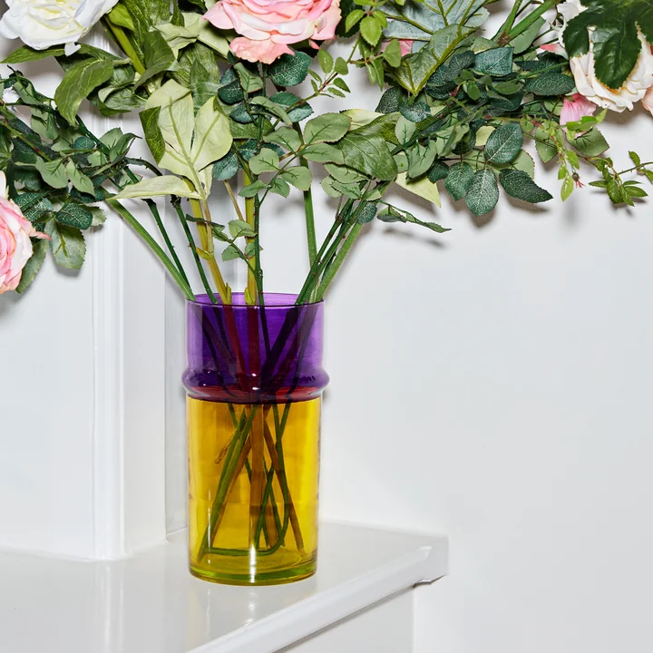 HAY - Marokkanische Vase S, pink / blau