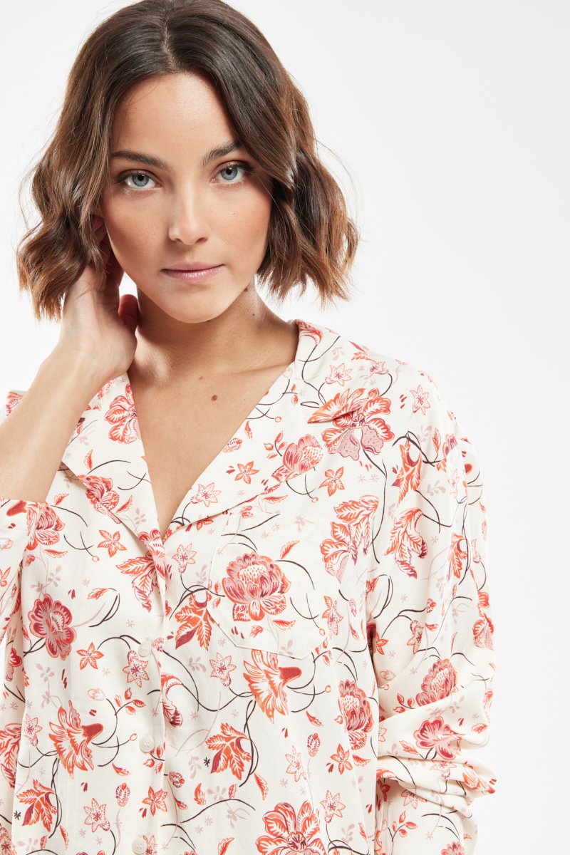 Pyjama imprimé floral