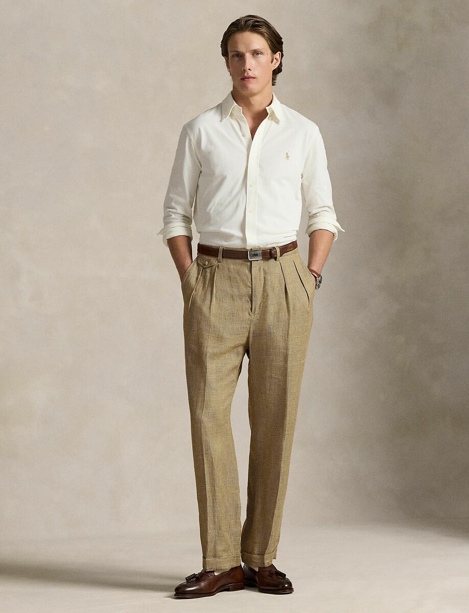 POLO RALPH LAUREN<br>Camisa de algodão piqué ultraleve