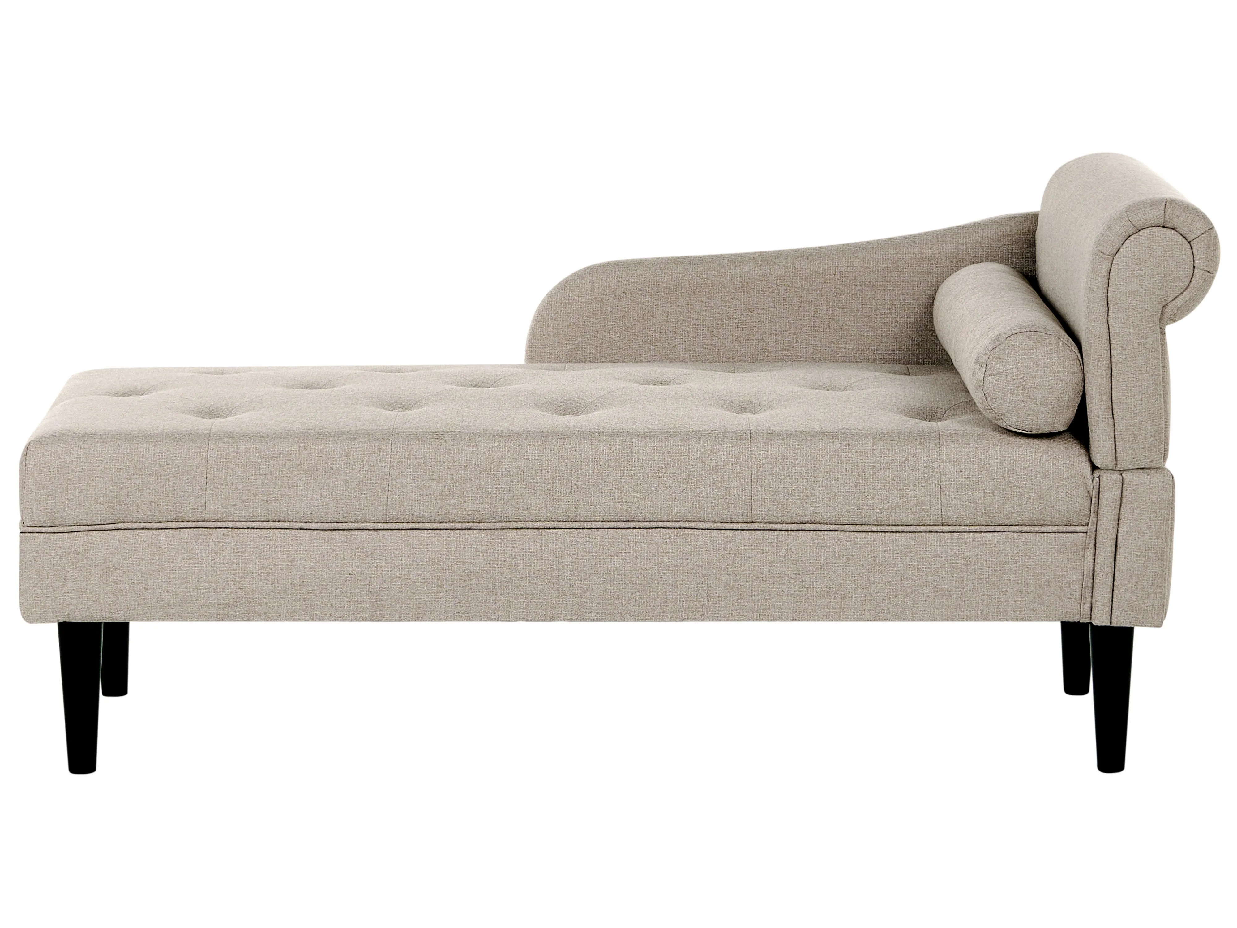 Rechtszijdige chaise longue YVOIRE Stof Beige