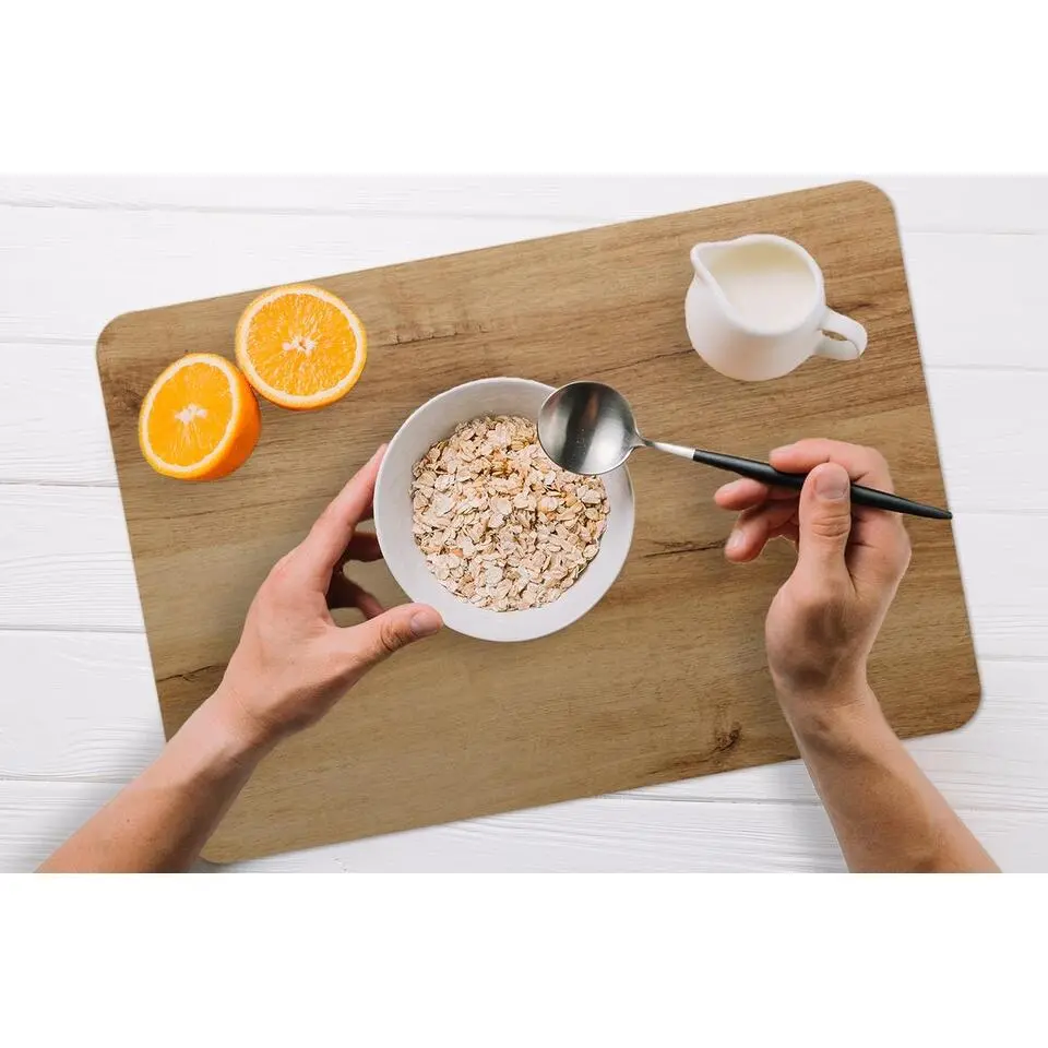 MuchoWow Placemat (6stuks) 45x30cm Houtlook Bruin Hout