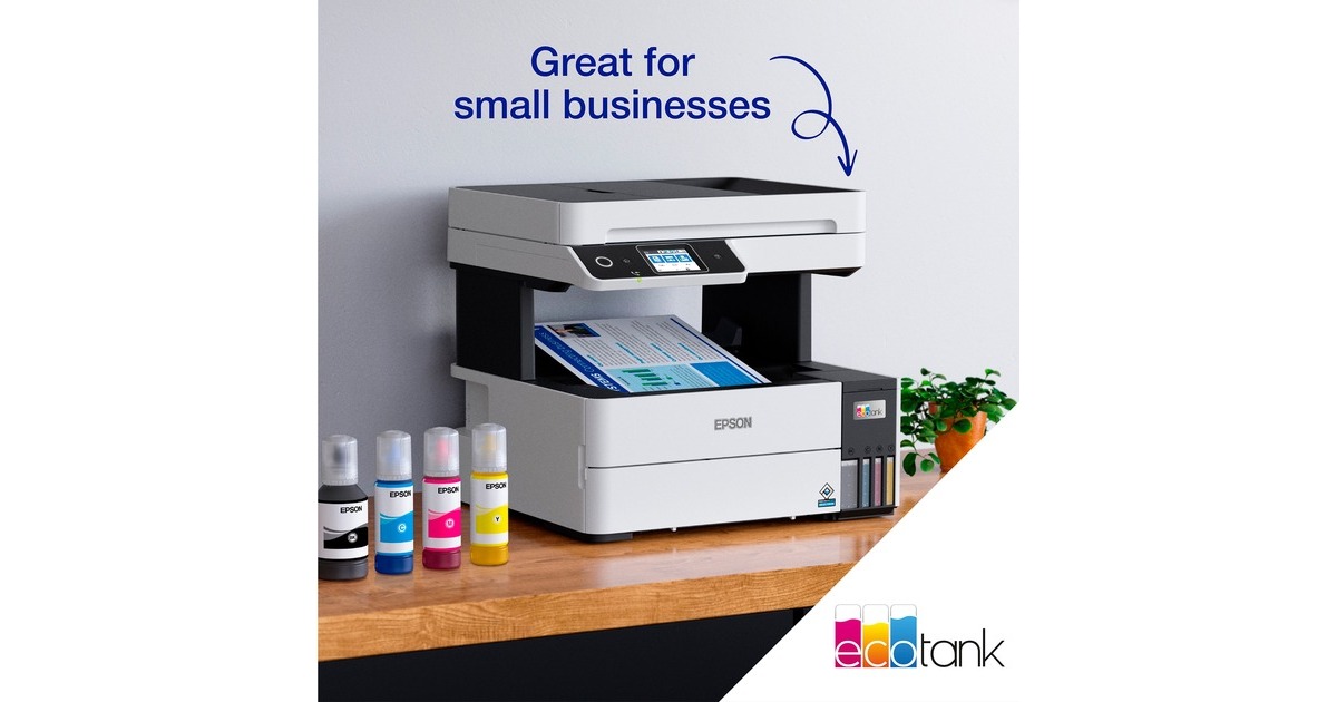 EpsonEcoTank ET-5170 all-in-one inkjetprinter  (Grijs/zwart,  Afdruk, Scan, Kopie, Fax, WiFi, USB, Ethernet)