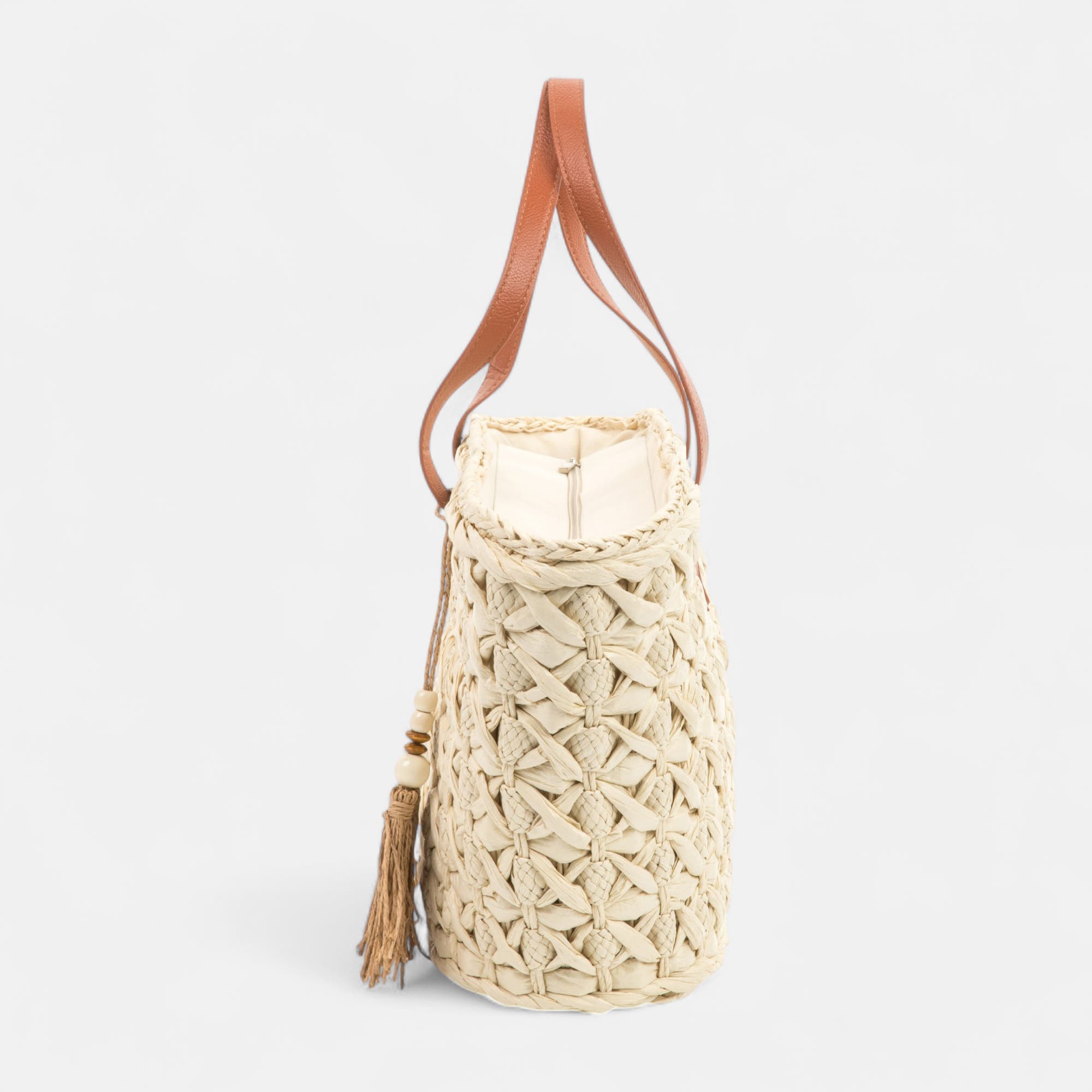 Sac de shopping beige
