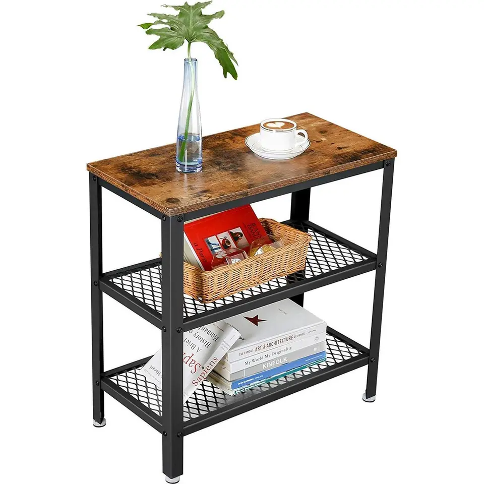 O'DADDY Industriële Wandtafel - Rustiek Bruin - 60x30x60 cm