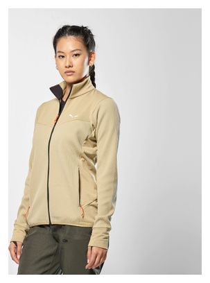 Polaire Femme Salewa Puez Waffle Hybrid Beige