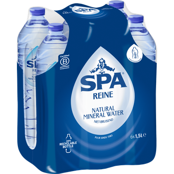 SPA REINE Natuurlijk Mineraalwater 6 x 1,5L