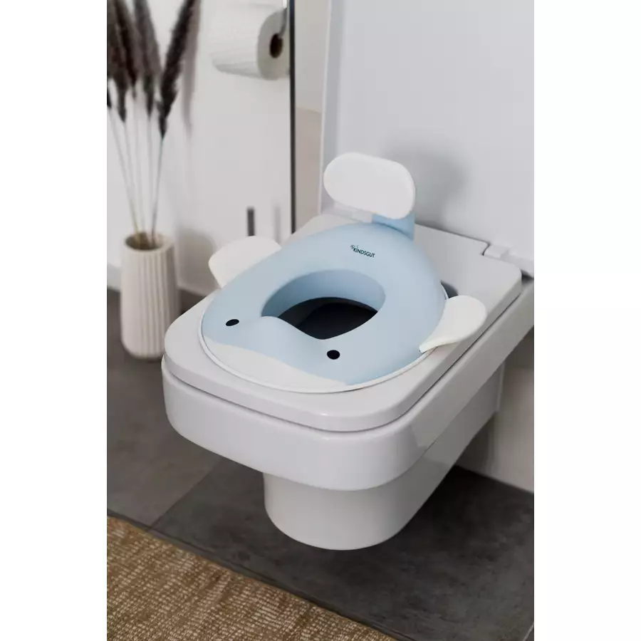 KINDSGUT Toilettenaufsatz Wal hellblau