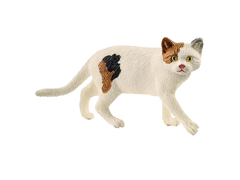 Schleich Spielzeugfigur Farm World Amerikanische Kurzhaarka Spielzeug-Tierfigur Katze