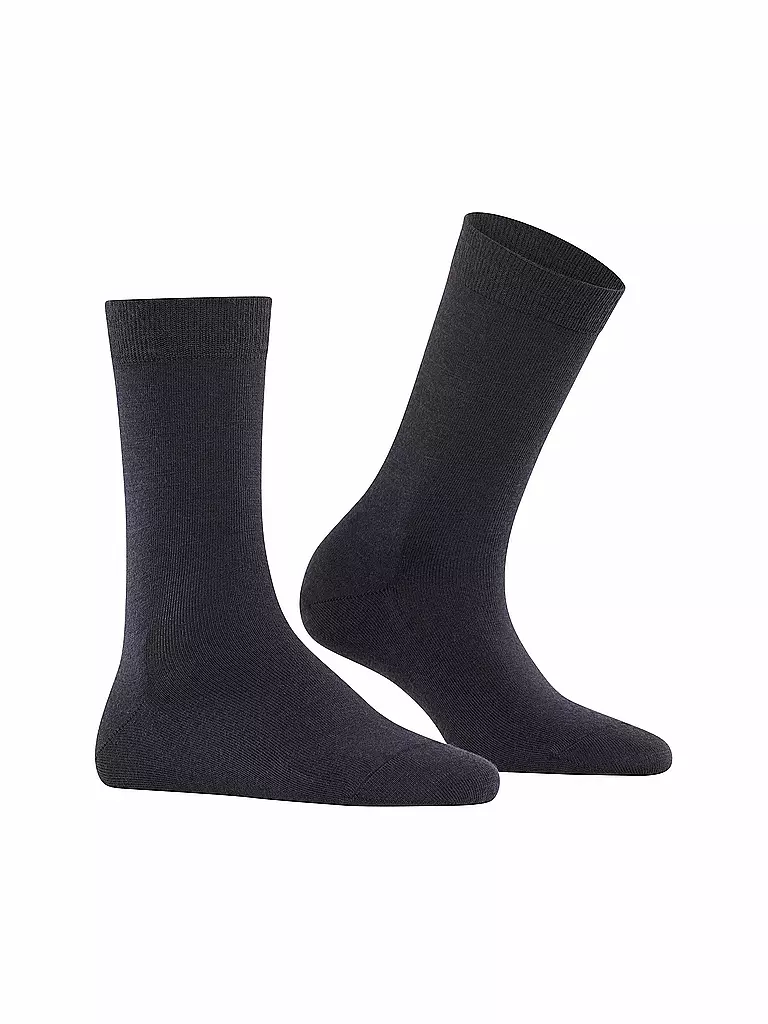 FALKE Socken Soft Merino marine blau