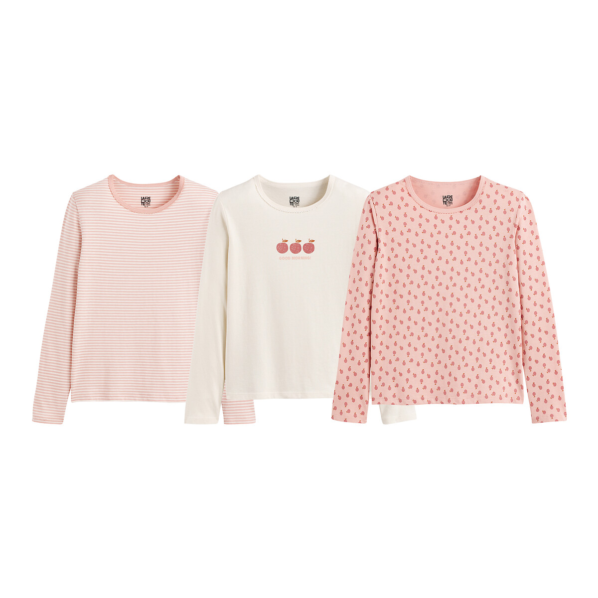 COLEÇÃO LA REDOUTE<br>Conjunto de 3 camisetas estampadas