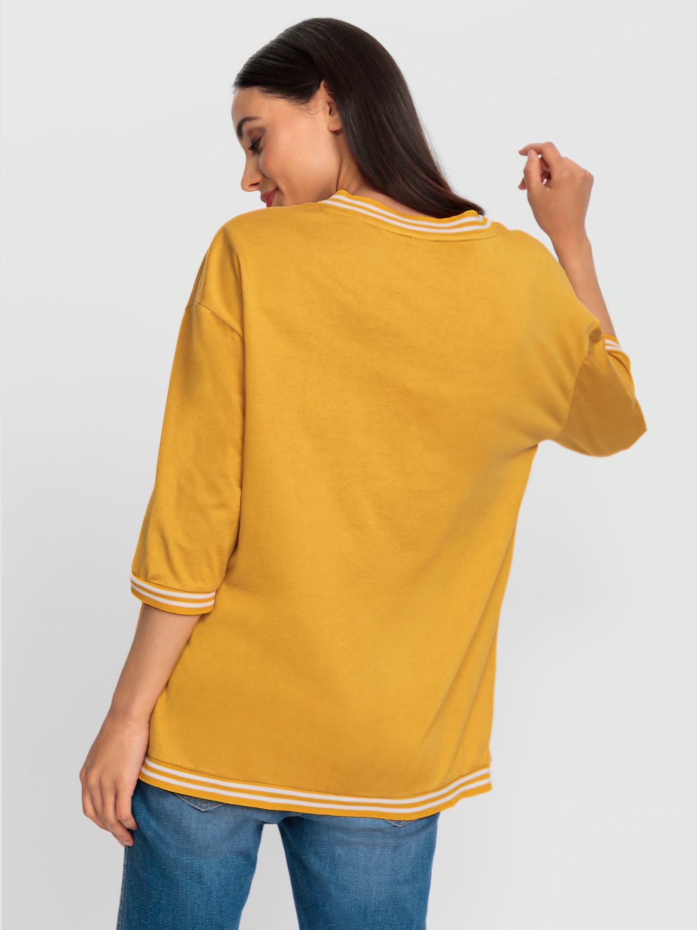 T-shirt ruban rayé sportif