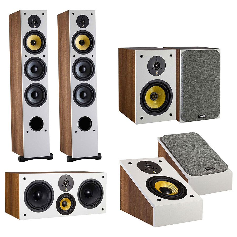 Davis Acoustics Pack Ariane 7 GM Atmos Noyer