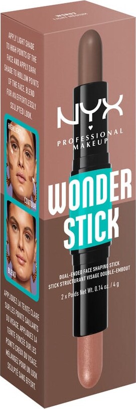 Nyx - Wonder Stick Dual-Ended Face Shaping - 03 Light Medium