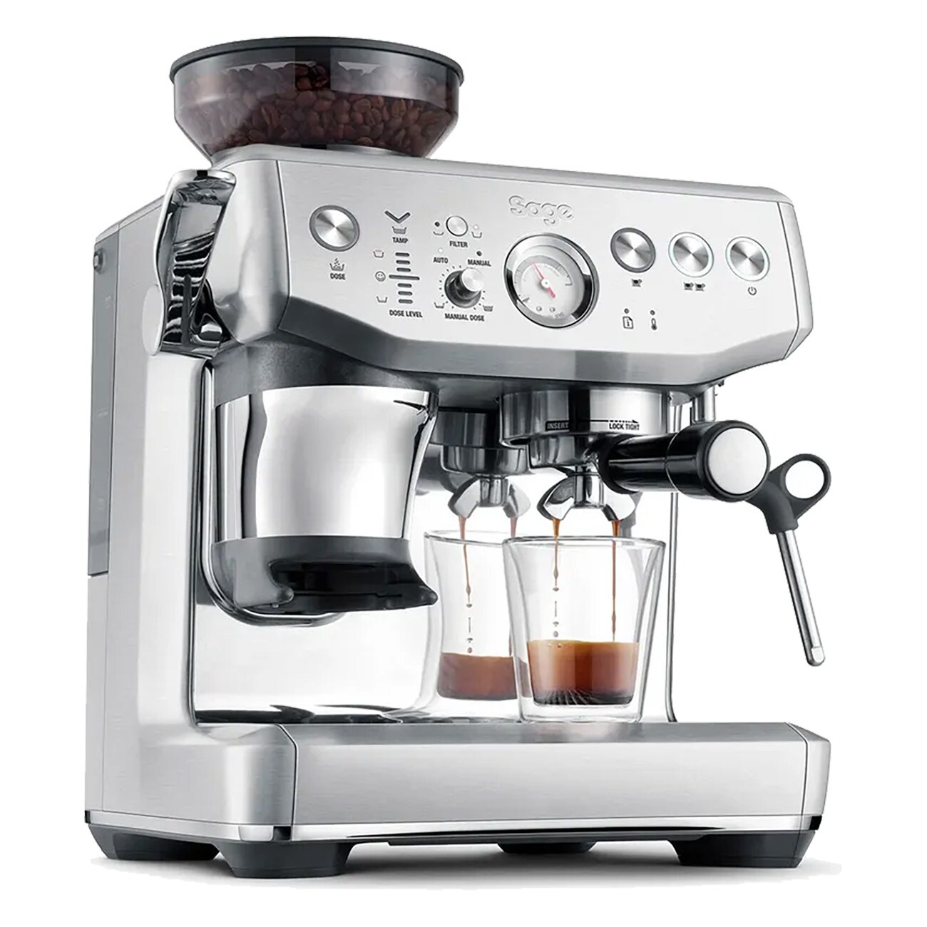 Sage The Barista Express Impress silber Siebträgermaschine