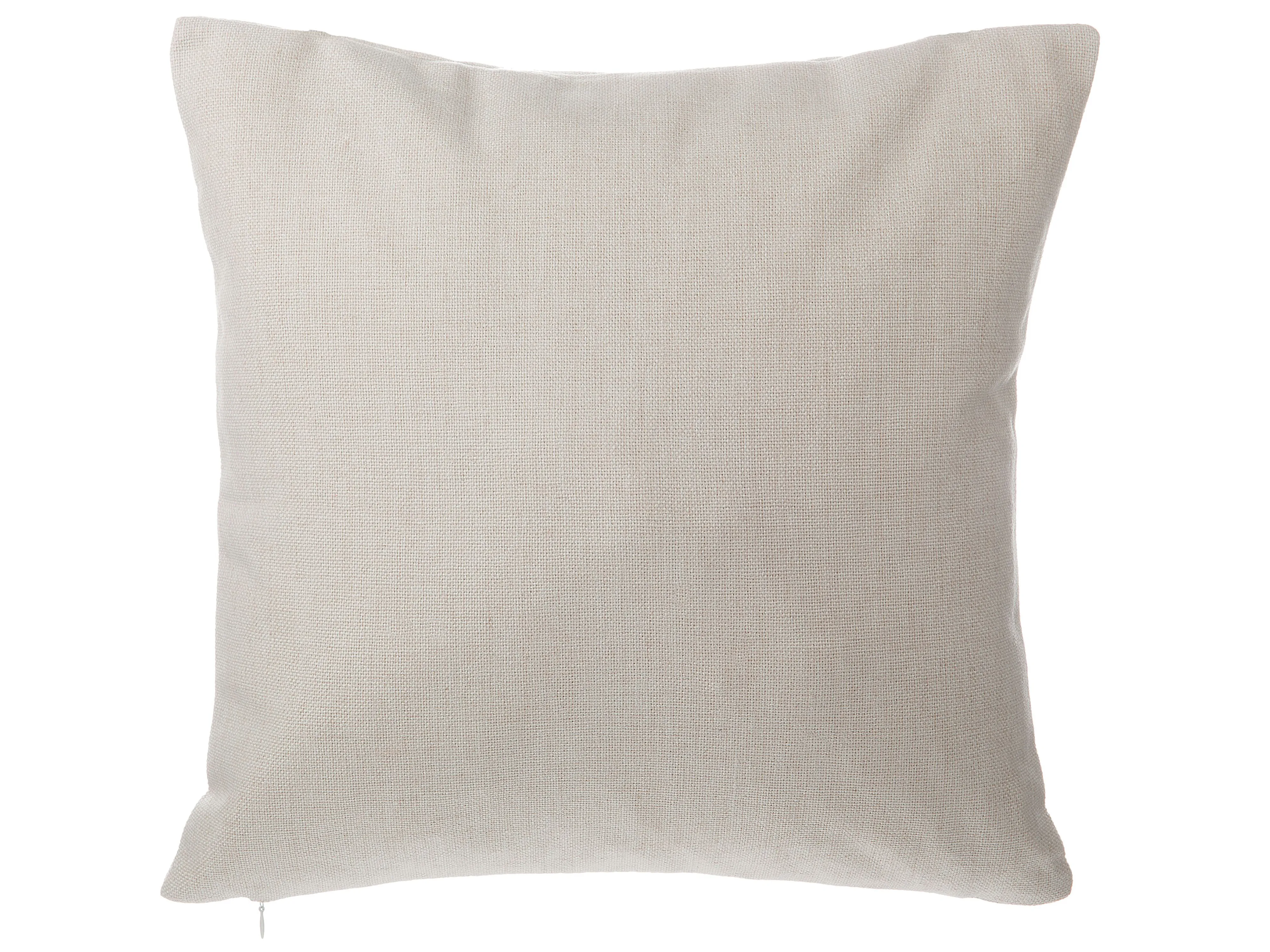 Set van 2 sierkussens GAURA 45 x 45 cm Lichtbeige effen