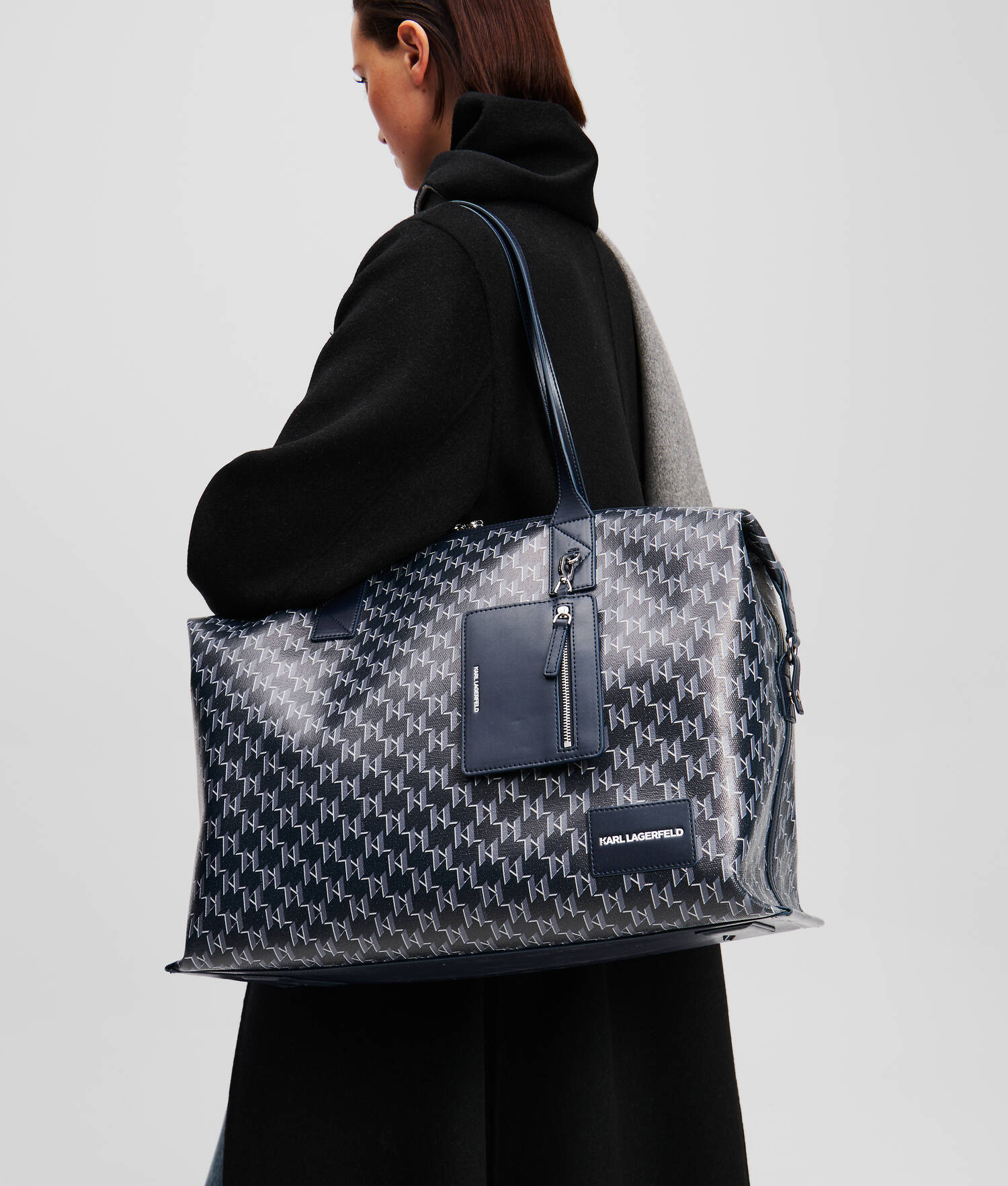SAC WEEK-END K/VOYAGE - Monogramme bleu marine
