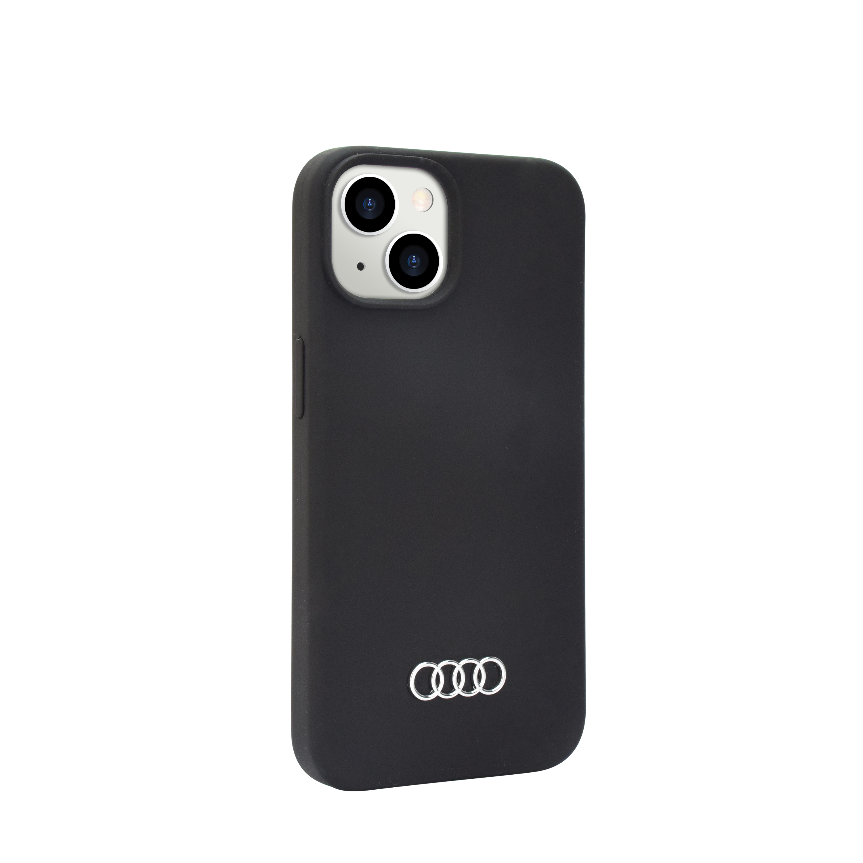 iPhone 14 Silikon Hardcase Hülle (AU-LSRIP14-Q3/D1-BK) - Schwarz