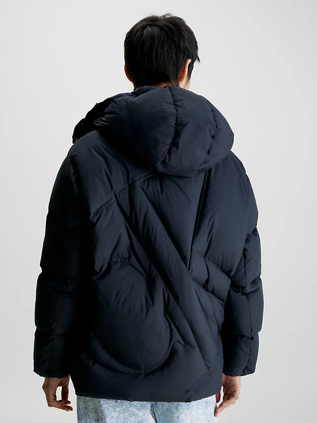 Jaqueta acolchoada oversized CK
